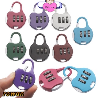 ROW 1pcs HOT Password Lock Mini Security Tool Padlock Diary Protector Combination Code Outdoor Gym Luggage Metal 3 Digit Dial/Multicolor