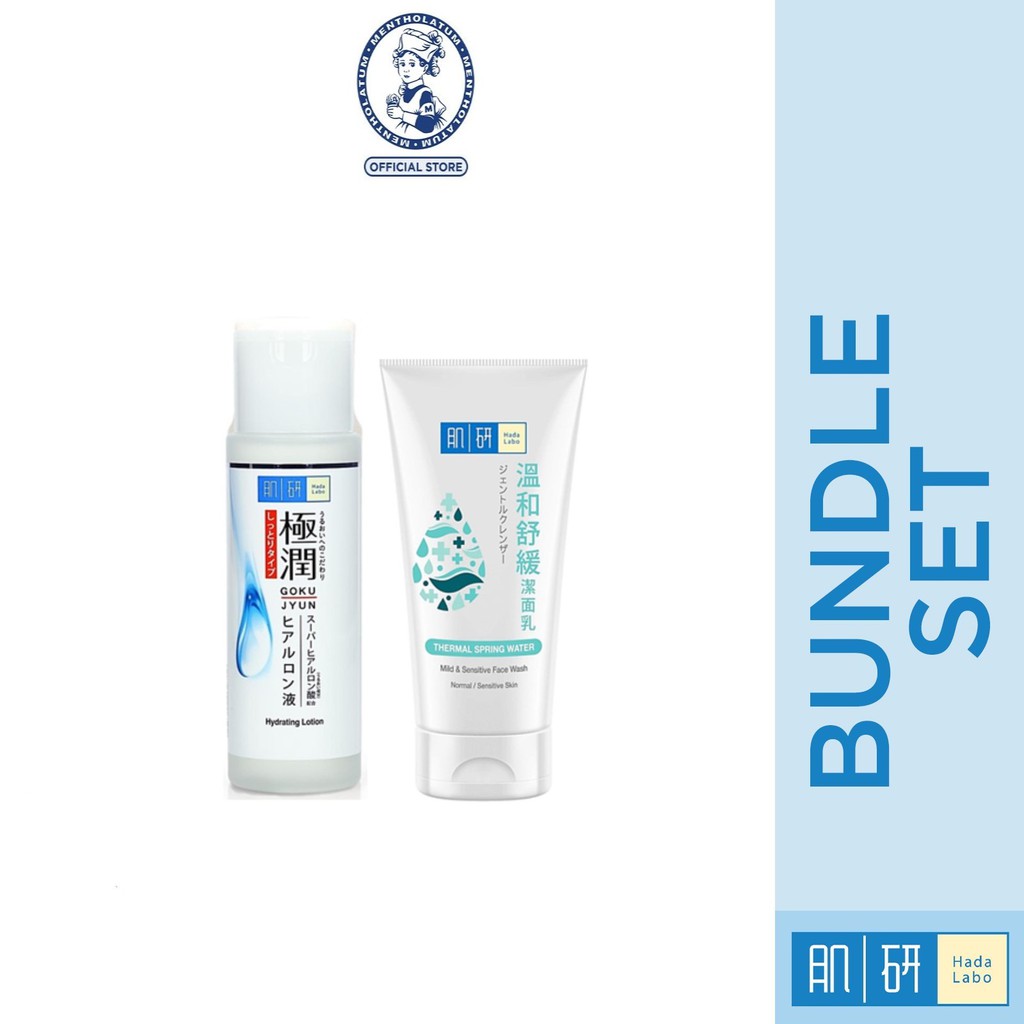 Soothing Set Hada Labo Super Hyaluronic Acid Hydrating Lotion 170ml Hydrating Rich Hada Labo Face Wash 100g Shopee Singapore