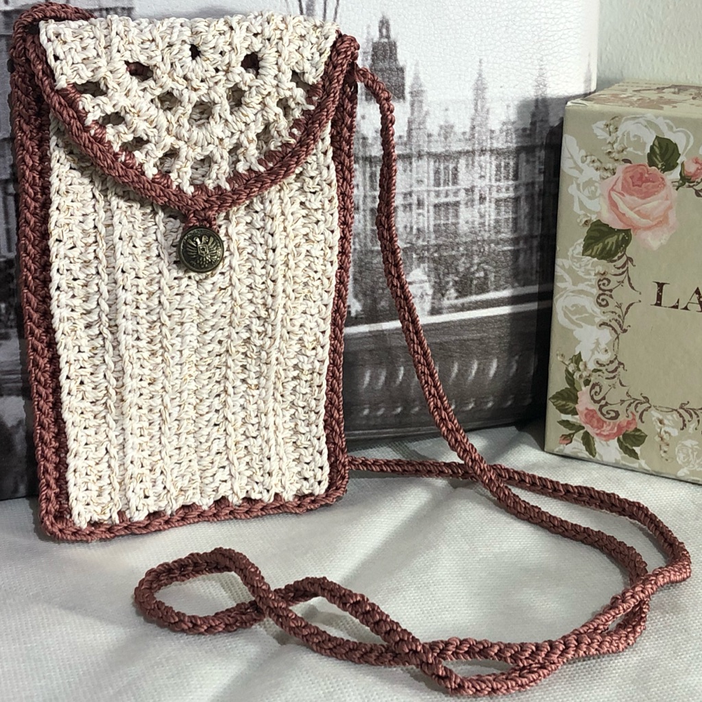 crochet phone purse