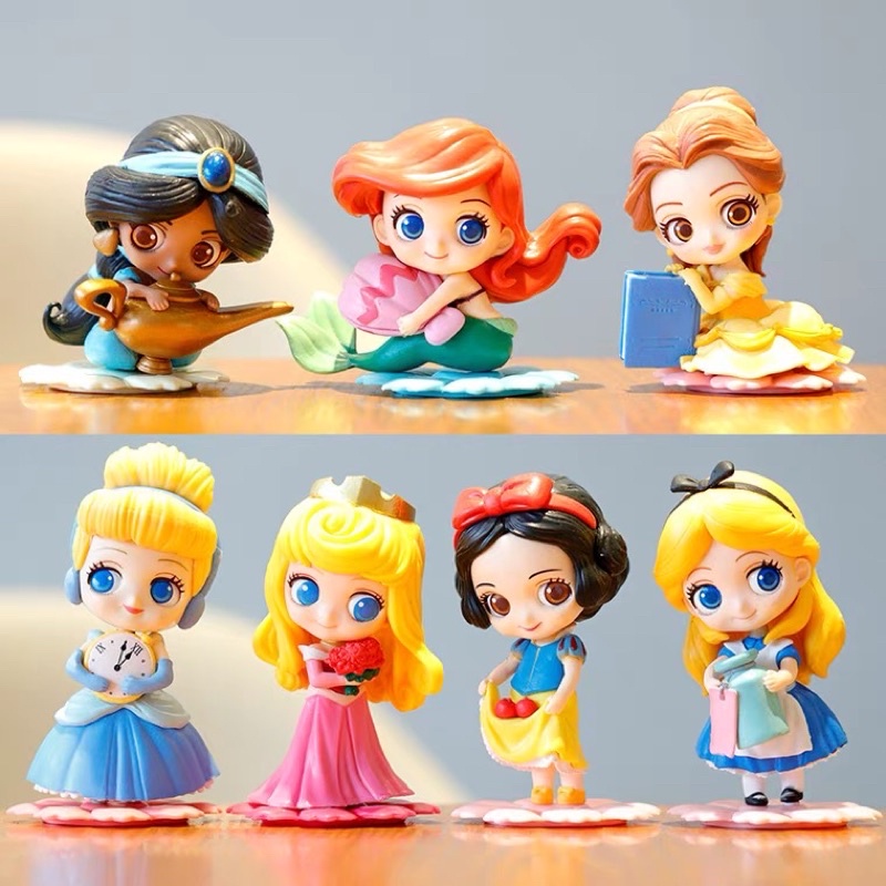 Disney Cinderella Ariel Mermaid Snow White Aurora Belle Jasmine Aladdin ...