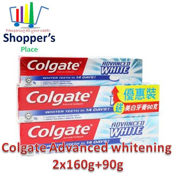 Colgate Advance Whitening Toothpaste 2x160g+90g Shopee Singapore