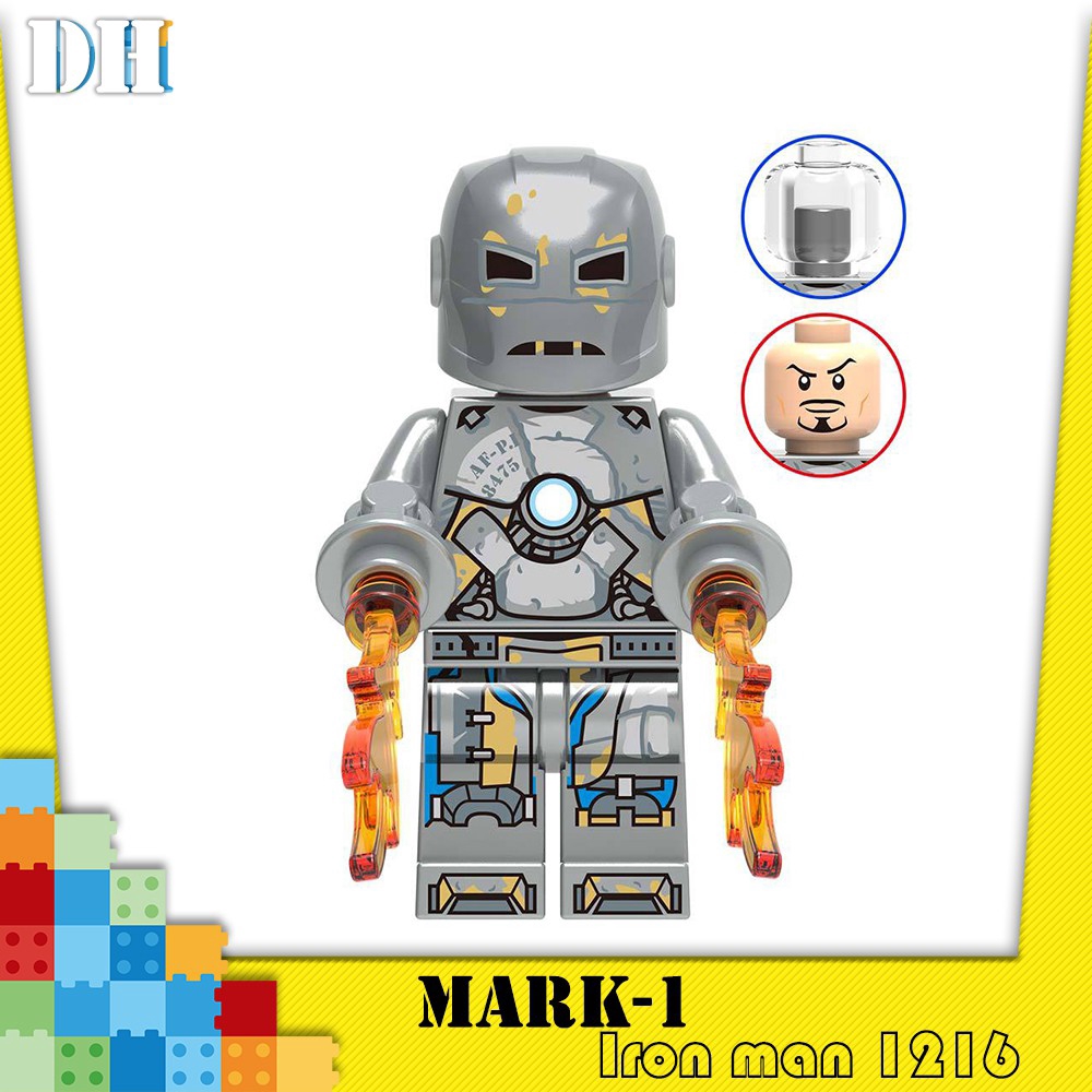 The Avengers All Iron Man Mark 1 War Machin Quantum Armor Minifigures Lego Compatible Building Blocks Shopee Singapore