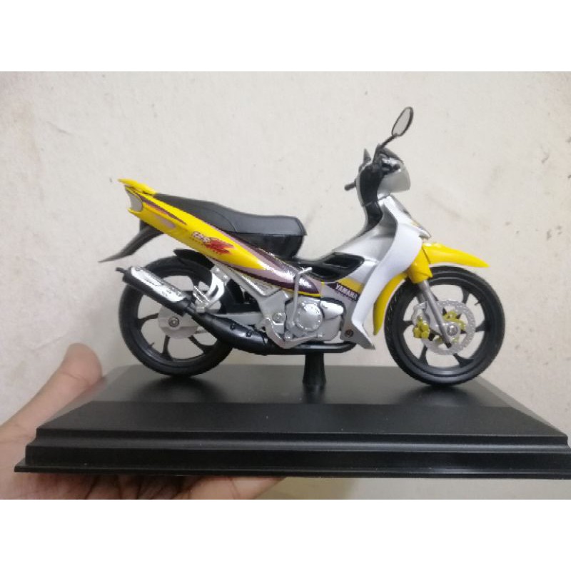 Yamaha 125zr Kuning Sabit Replika Custom Diecast Model Shopee Singapore