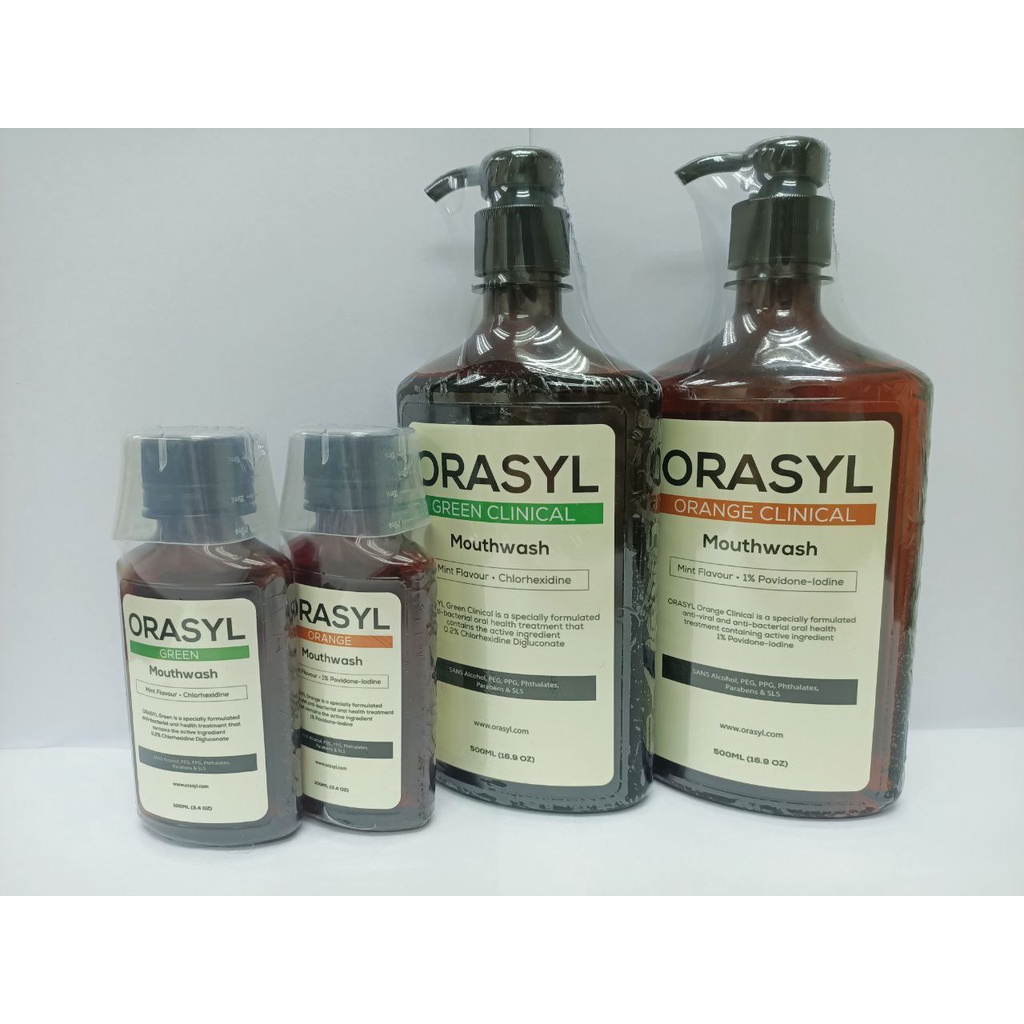 ORASYL Mouthwash Green/Orange 500ml Shopee Singapore