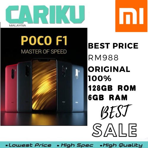 Global Version Xiaomi Pocophone F1 6gb 128gb Rm988 Now Offer Rm888 Shopee Singapore