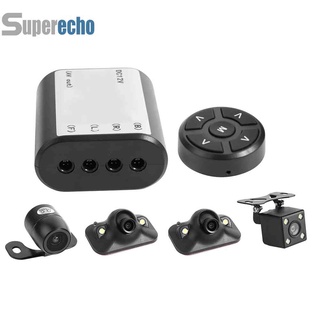 Ready Stock♚360Degree Bird View System 4 Camera Panoramic Car DVR Recording Parking Cam  Front+Rear+Left+Right