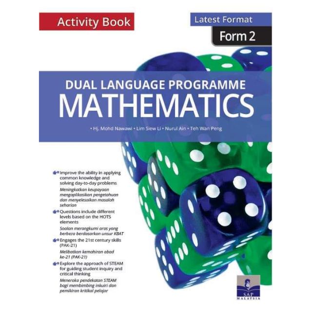 Form 2 Mathematics Acitivity Book Dual Language Programme Shopee Singapore