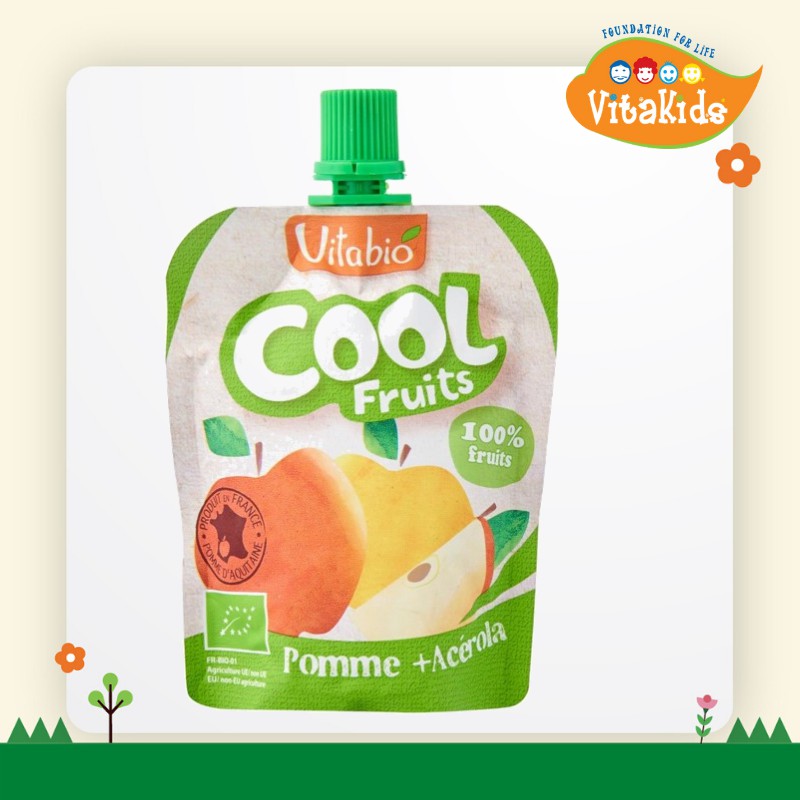 Vitabio Cool Fruits Apple Organic Smoothie 90g Shopee Singapore