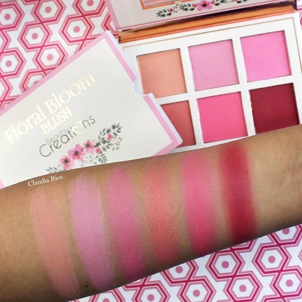 floral bloom blush palette