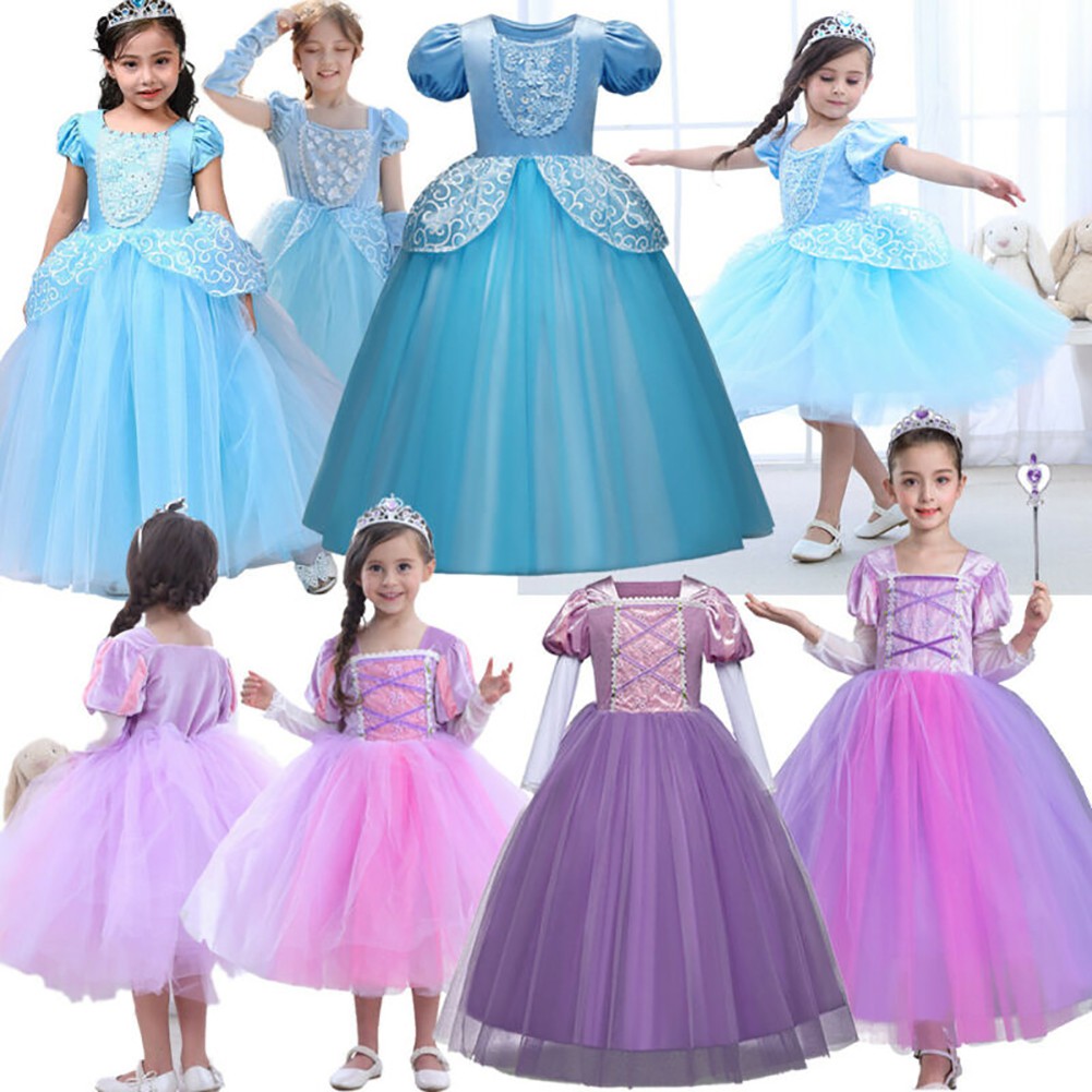 Child BEAUTIFUL PRINCESS Girls Belle Book Week Fancy Dress Costume Ages 3-10