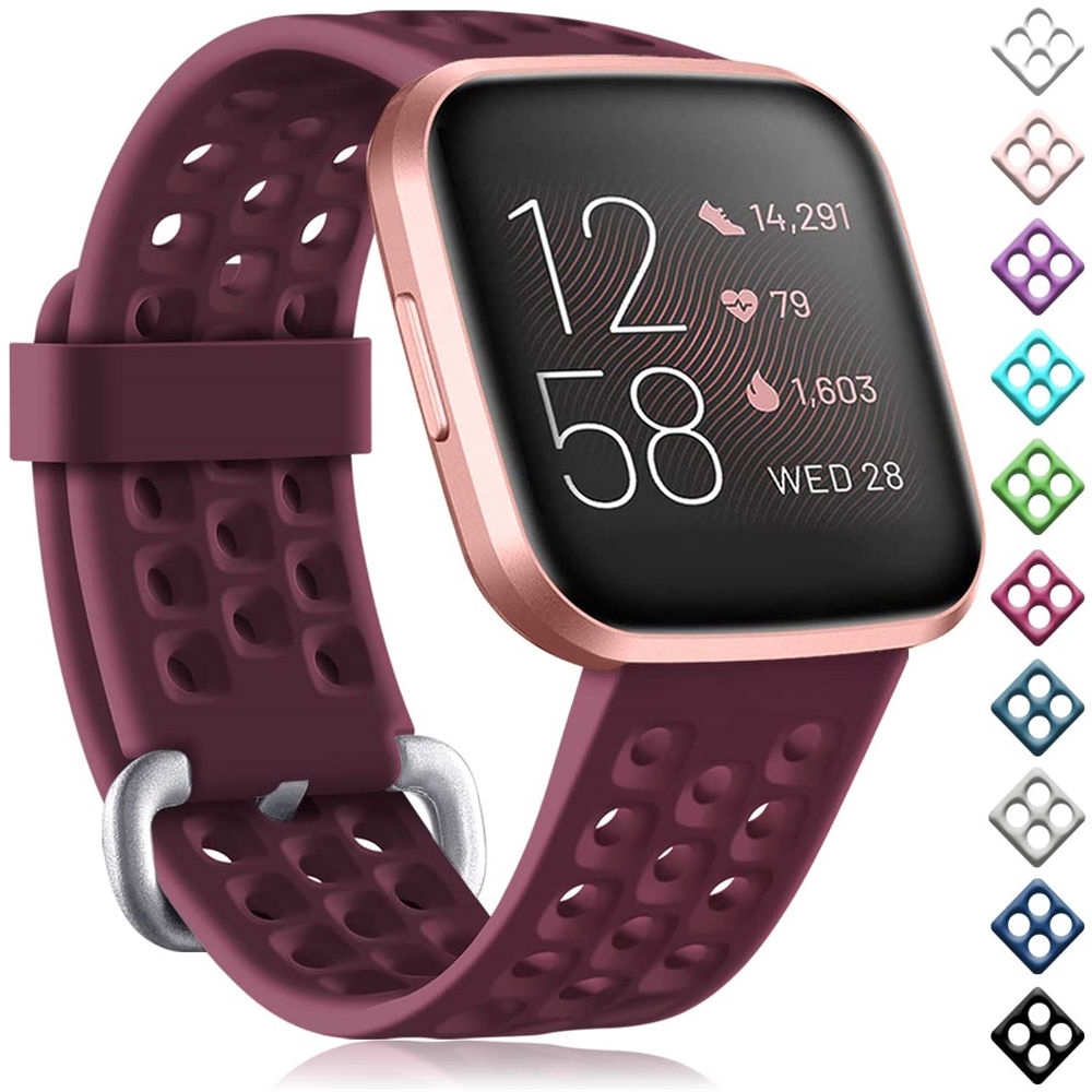 Replacement Band For Fitbit Versa 2 Strap Silicone Waterproof Wrist