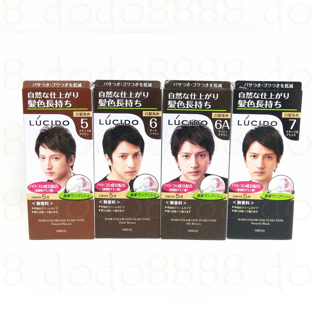 Lucido In Hair Dye 5 Natural Brown 6 Dark Brown Shopee Singapore