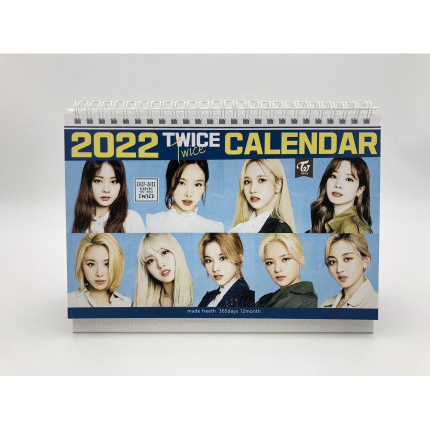 Twice 2022 Calendar Desk Calendar+1 Sticker) Twice(2021~2022) Size (23.5Cm X 15Cm) Type B |  Shopee Singapore
