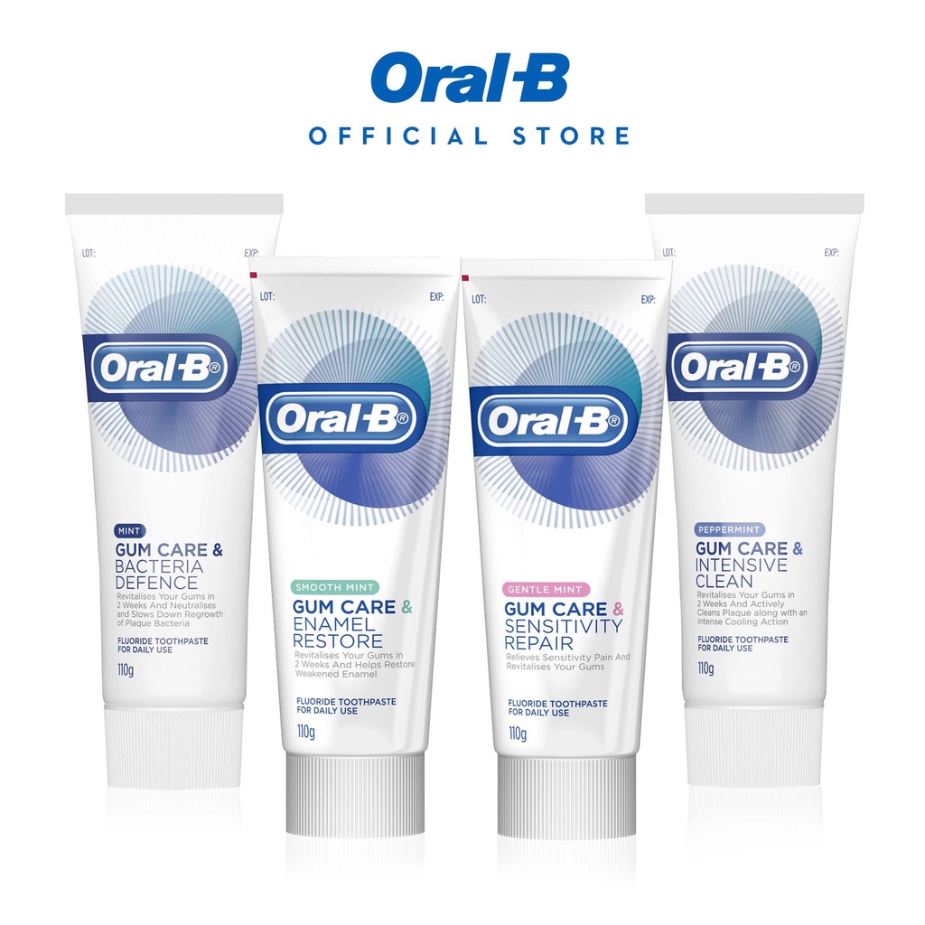 OralB Gum Care & Enamel Restore/Intensive Clean/Bacteria Defence