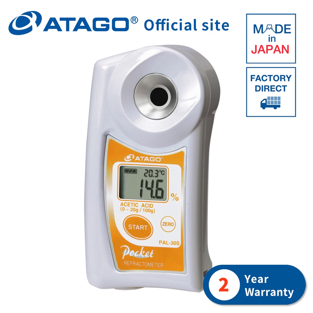 ATAGO Acetic Acid Refractometer PAL30S Shopee Singapore