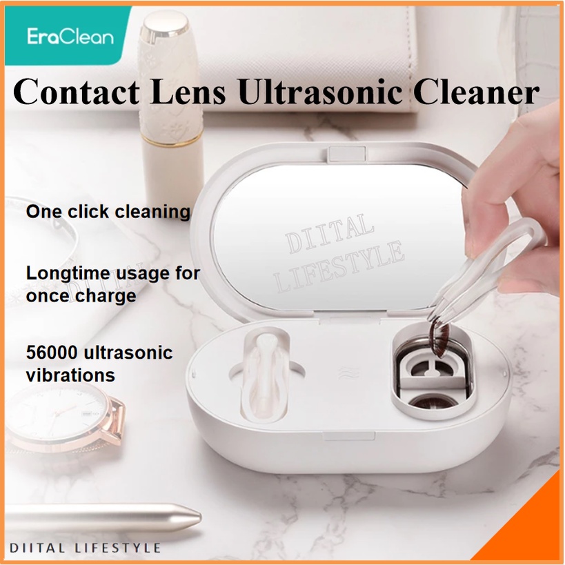 EraClean Contact Lenses Cleaner Ultrasonic Cleaning Machine 56000 Times