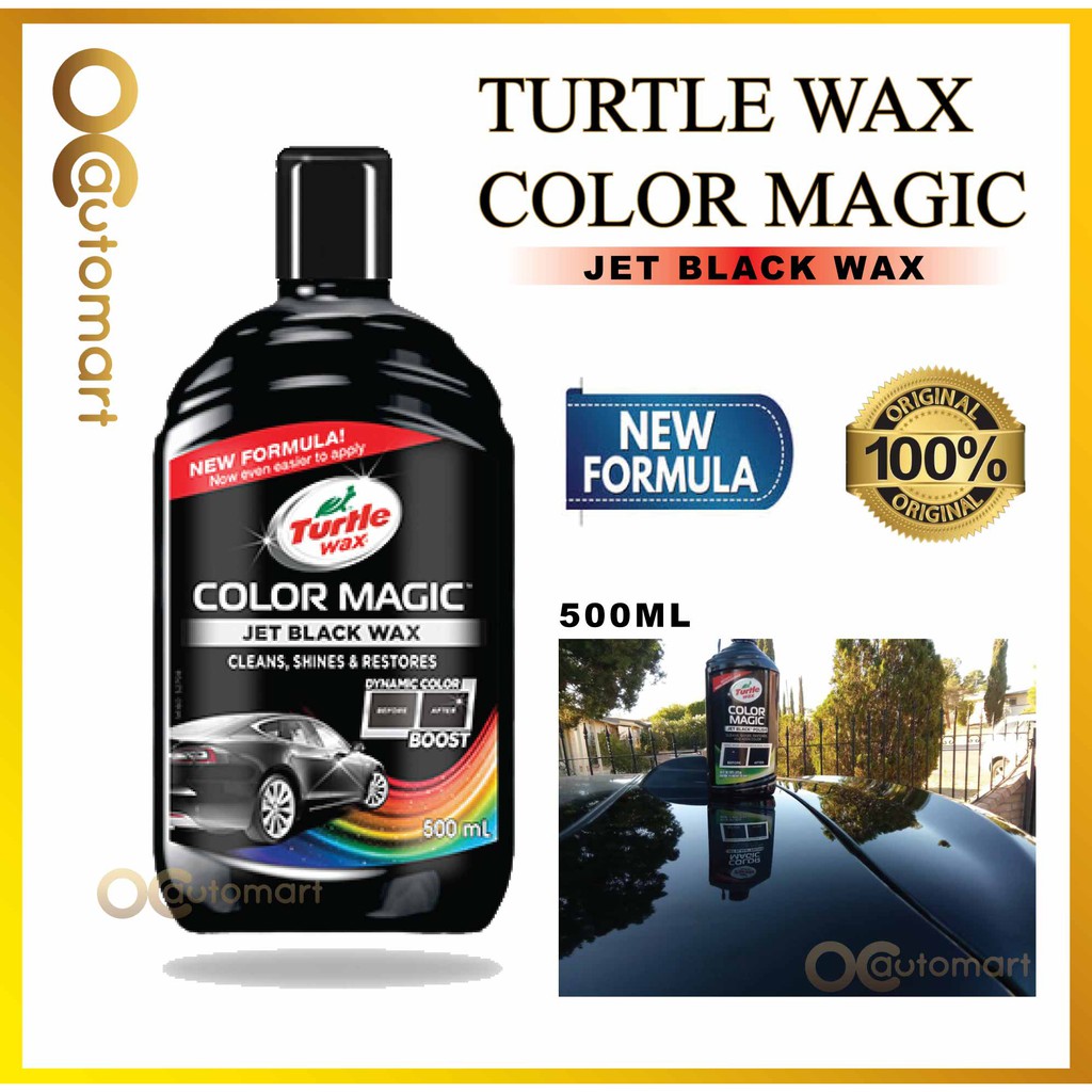 Turtle Wax Color Magic Jet Black Wax Cleans Shine and Restores 500ml