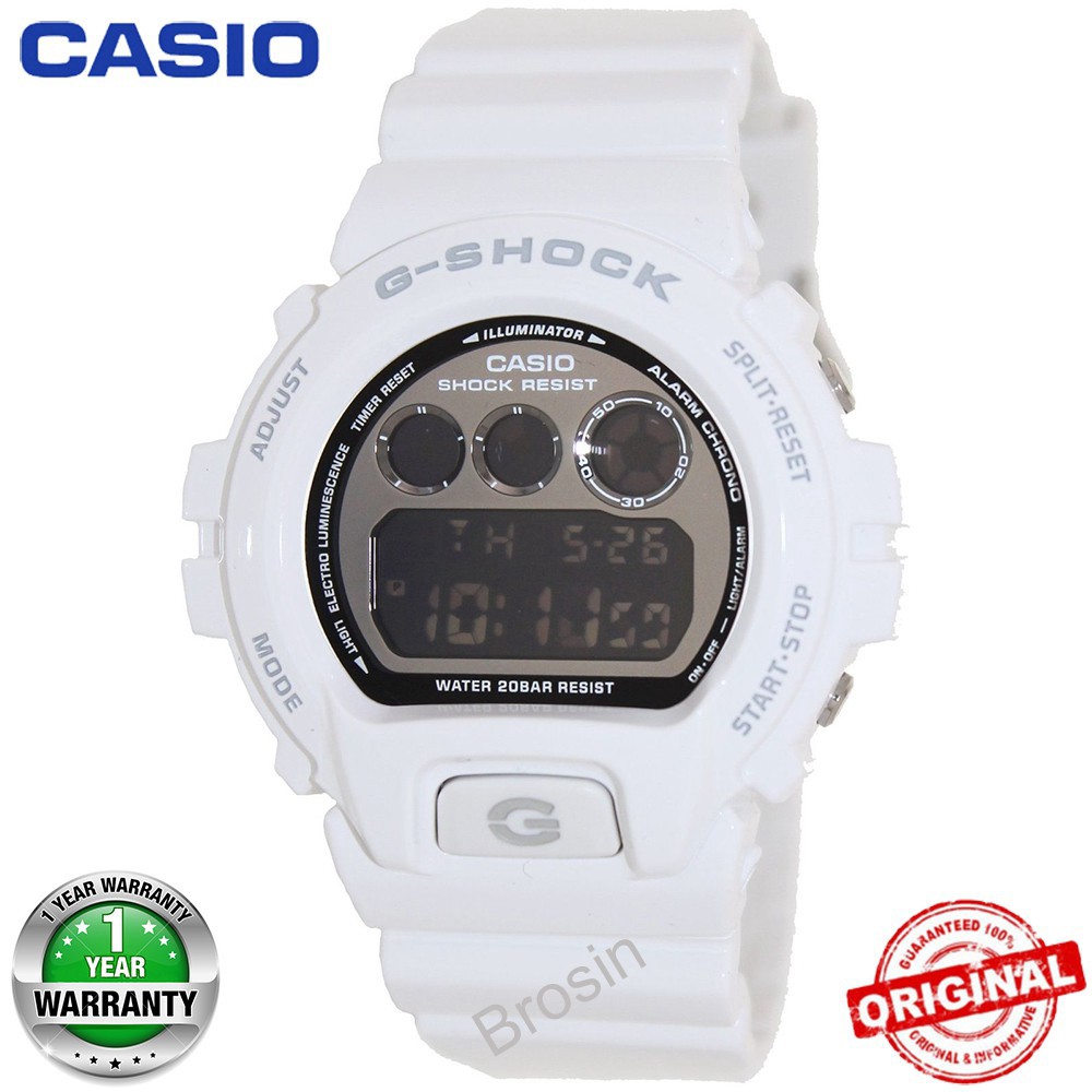 casio g shock dw 6900 white