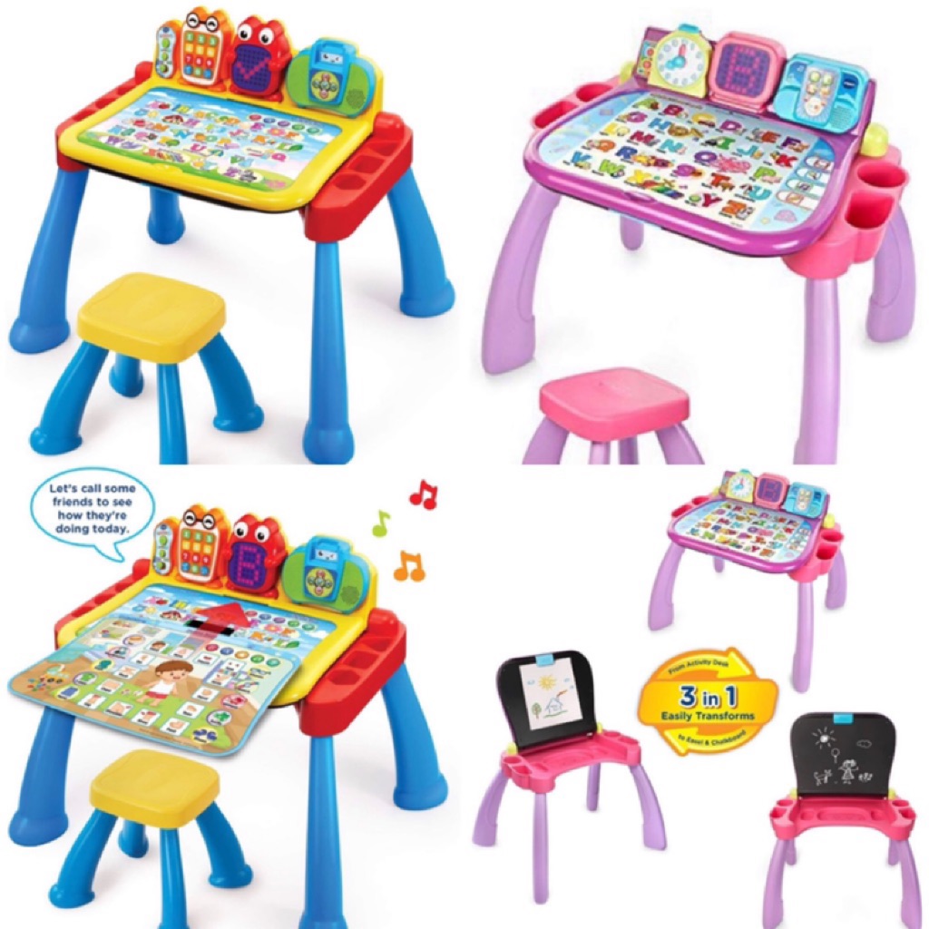 vtech touch and learn activity table pink