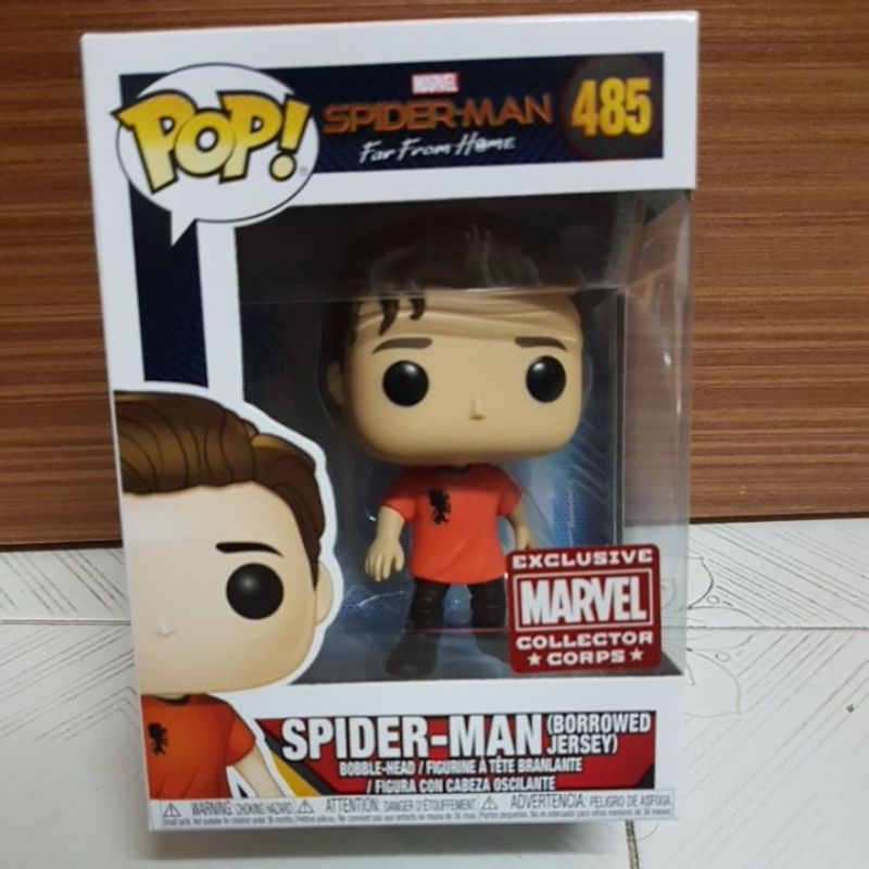 spider man borrowed jersey funko