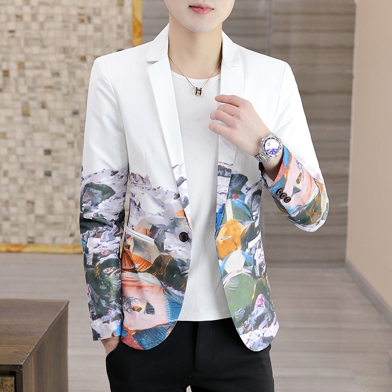 Boys Formal Blazer Slim Fit Outfit Chic Pattern for Tuxedo Suit 