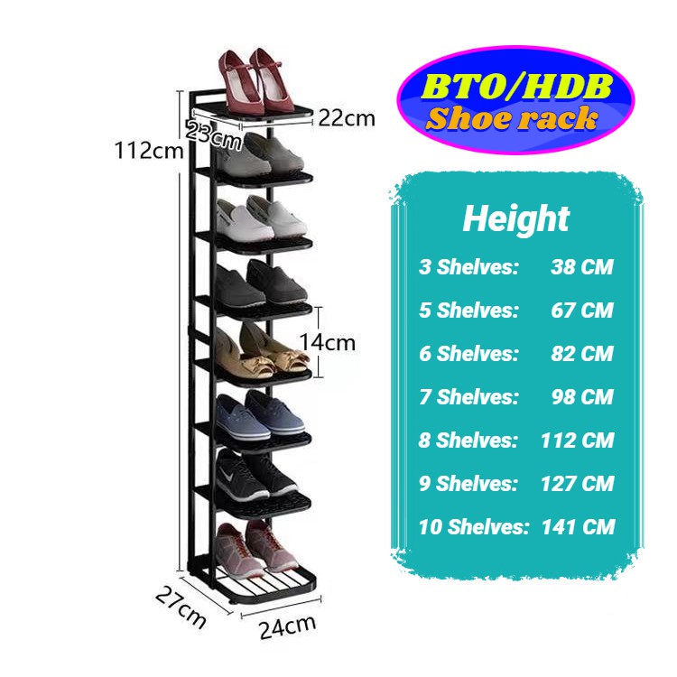 IkunHao Shoe Rack Shoe Cabinet metal Shoes Rack BTO HDB Shoe Rack Shoe Storage FCSY