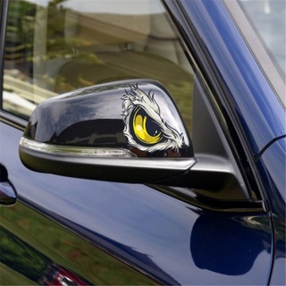 3D Stereo Reflective Cat Eyes Car Stickers Car Side Fender Sticker Rearview Mirror Car Styling