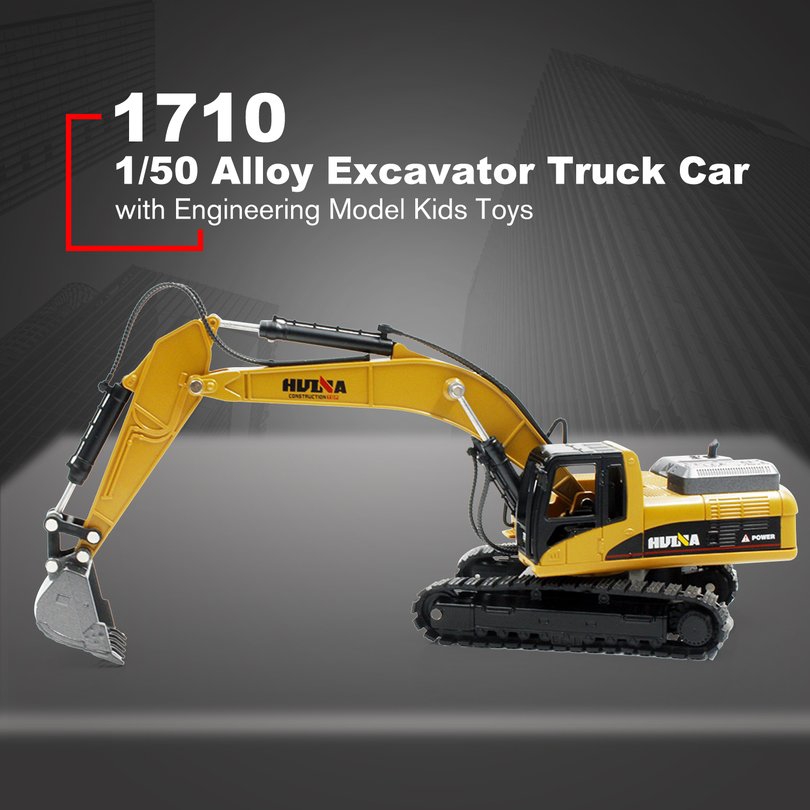 huina diecast excavator