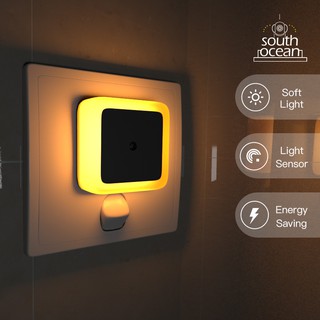 Small Square Plug-In Type Led Sensor Night Light