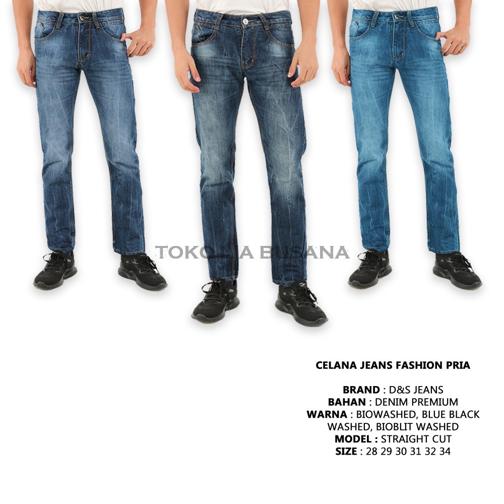 Branded Men Jeans Original Brand D S Jeans Cut Quality Straight Material Models Shopee Singapore