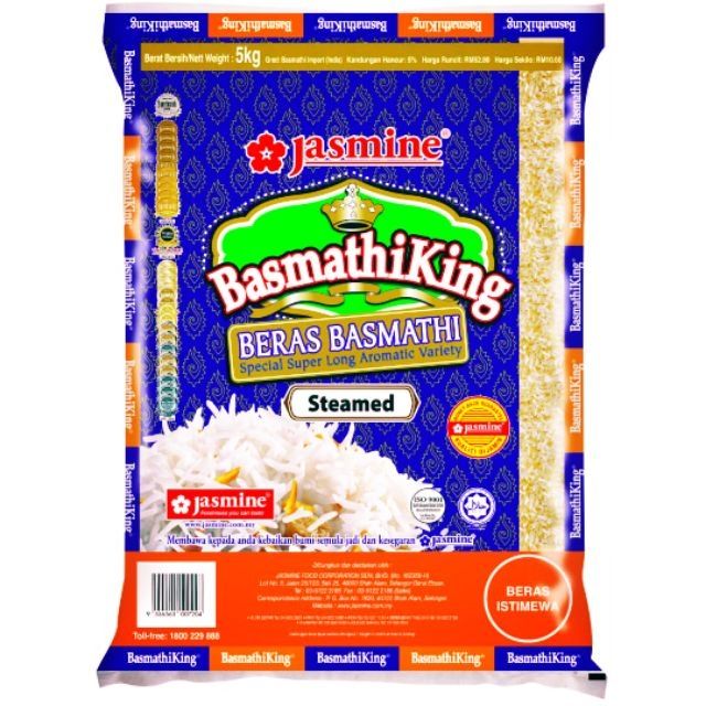 Fast Delivery Jasmine Rice Basmathi King Beras Basmathi Steamed Fragrant Rice Shopee Singapore