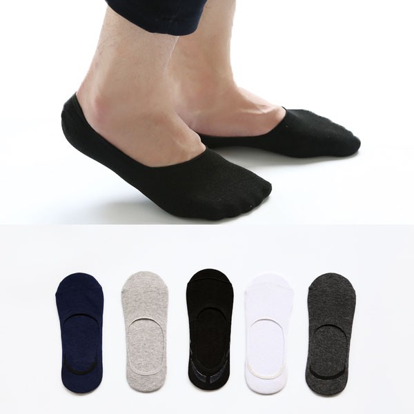Casual Invisible Cotton Liner Ankle Low Cut Thin Non Slip Boat Mens No ...