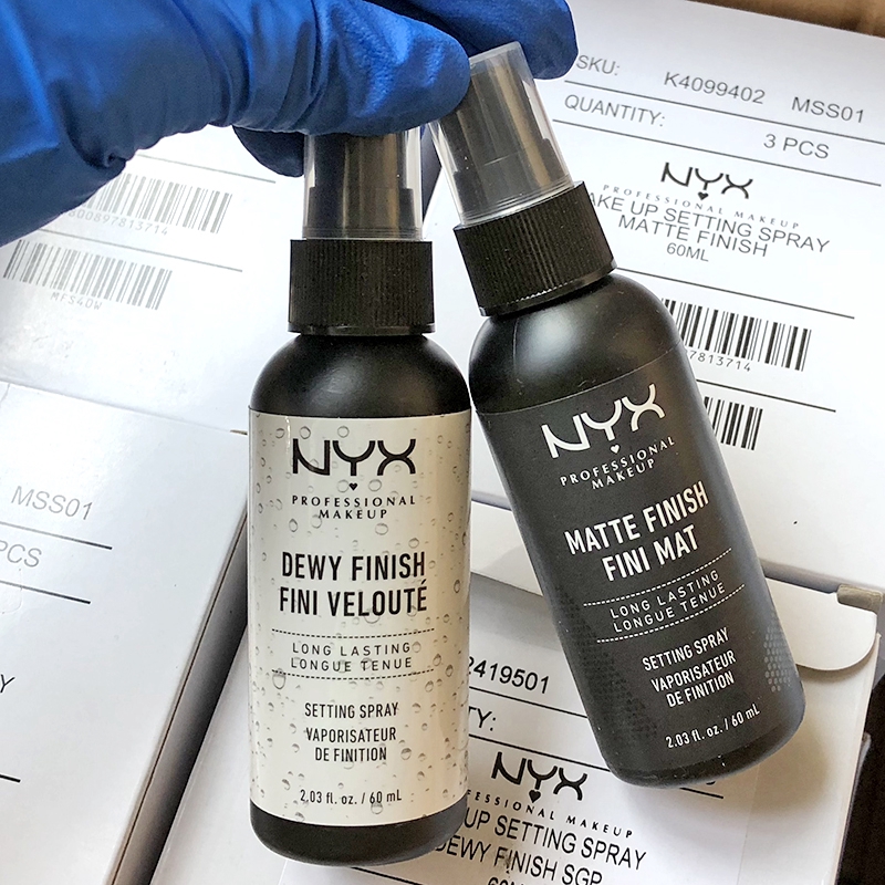 Nyx Dewy Setting Spray Before And After