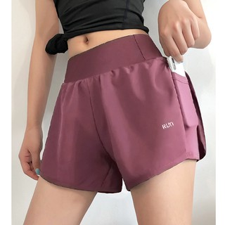 Sports shorts women's anti-running fitness pants loose high waist yoga pants slim running pants wear casual pants in sum