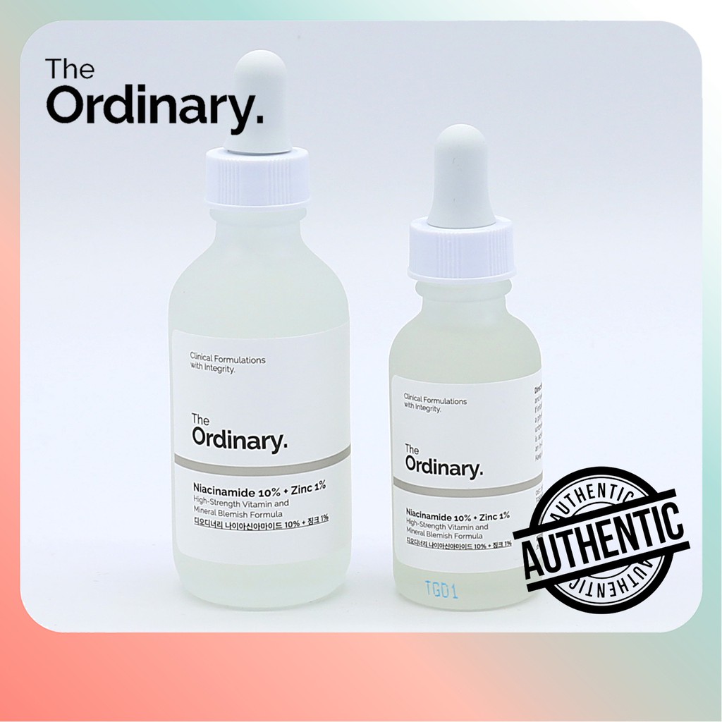 The Ordinary Niacinamide 10 Zinc 1 30ml 60ml K Beauty Skincare Moisture Organic Nature Pimple Acne Shopee Singapore