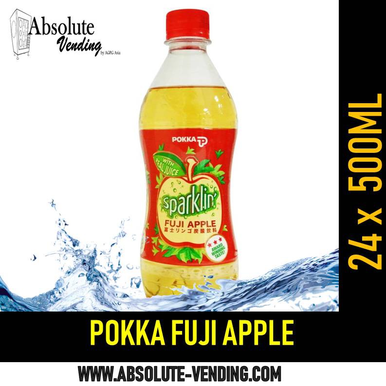 POKKA Fuji Apple 500ML X 24 (BOTTLE) FREE DELIVERY WITHIN 3 WORKING