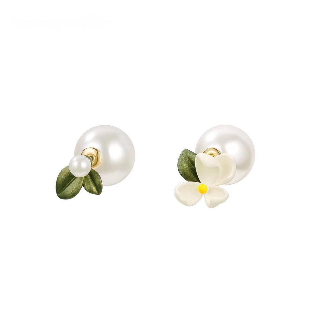 Image of Asymmetrical Gardenia Tassel Earrings Female Summer Mori Lady Pearl 2022 New Style 58wf6.sg #8