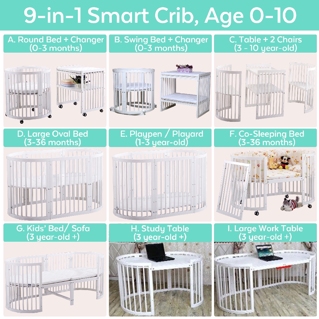 oval convertible crib