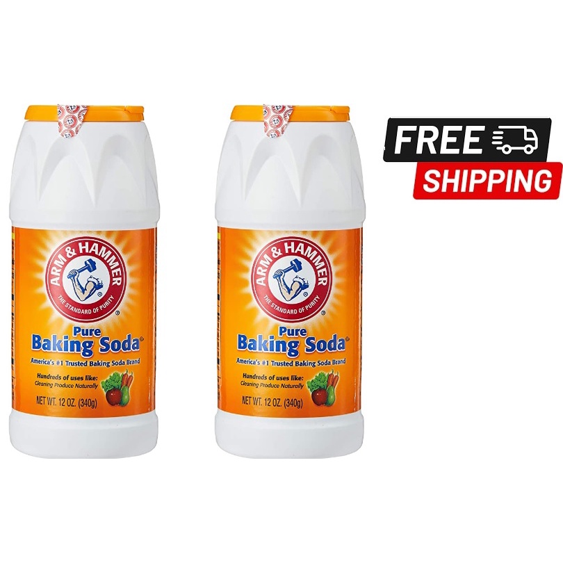 Arm and Hammer Pure Baking Soda Shaker, 340g x 2 bottles Free Delivery