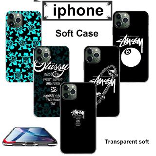 Case Iphone 11 Pro Max Soft Silicone Leather Stussy Pattern For Iphone 6 6s 7 8 Plus X Xr Xs Max Shopee Singapore