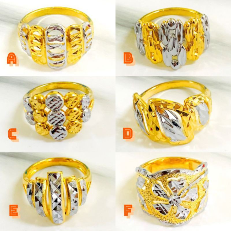 Shop Malaysia Gold Persis Ring Cop 916 Shopee Singapore