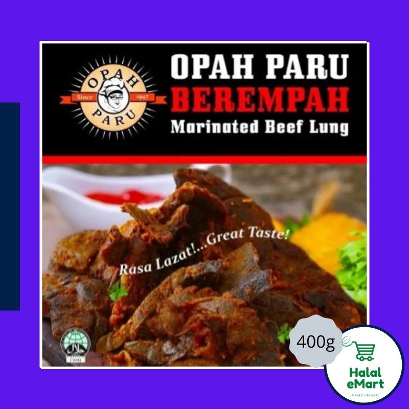 OPah Paru Berempah / Marinated Beef Lungs (400g) Shopee Singapore