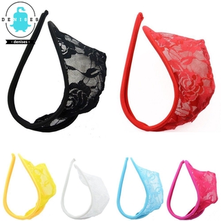 👕 d e n i s e s👕    Men's C Trousers Invisible T-back Lace Underpants Sexy Underwear soft