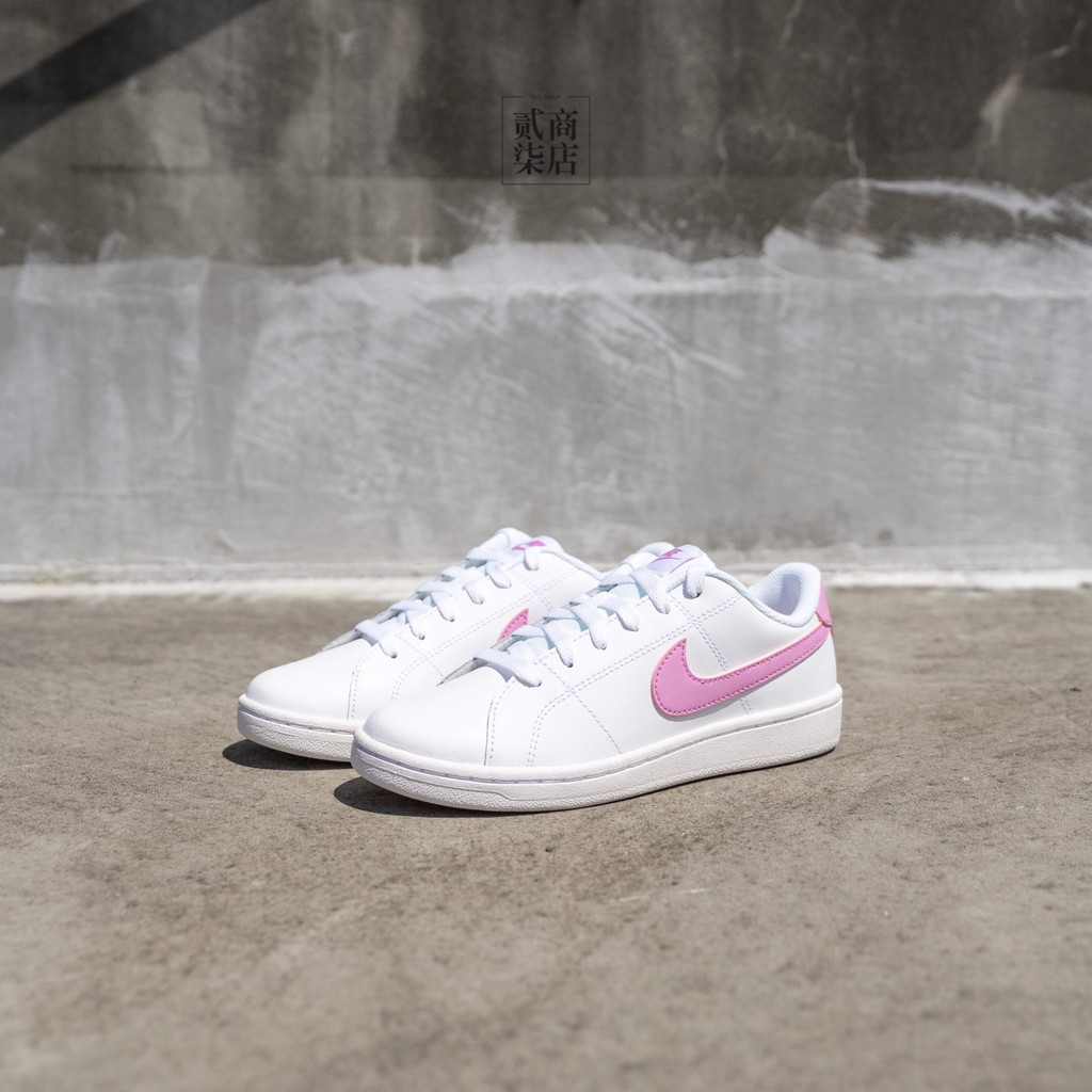 nike court royale pink and white