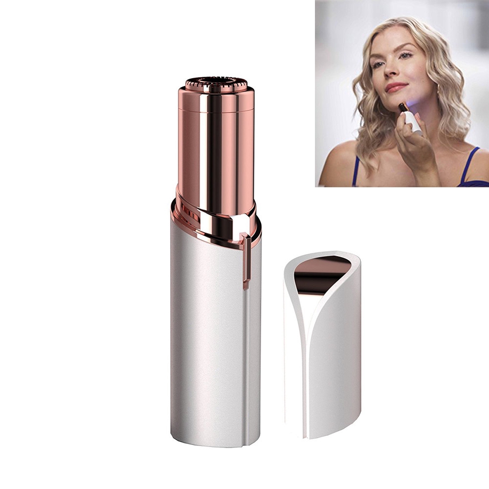 Electric Women's Lipstick Shaver Painless Hair Remover Facial Hair ...