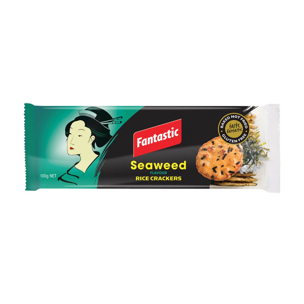 Fantastic Rice Crackers Seaweed 100g [Thailand] (Halal) Shopee Singapore