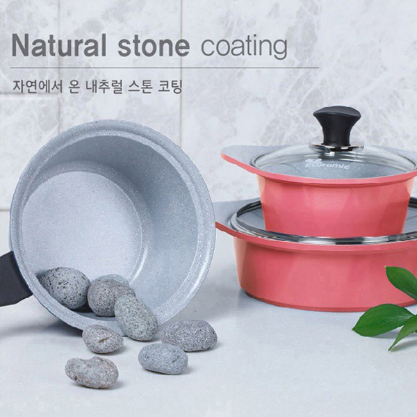 Ecoramic 16 18 20 22 cm Korean Stone Stone Ceramic  Coating 