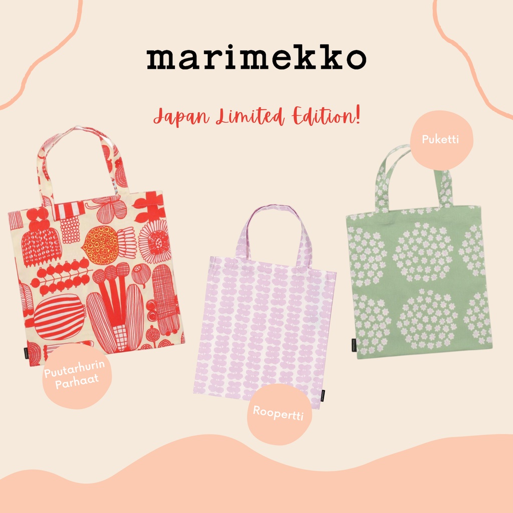 FROM JAPAN) Limited Edition! Marimekko Cotton Tote Bag | Shopee Singapore