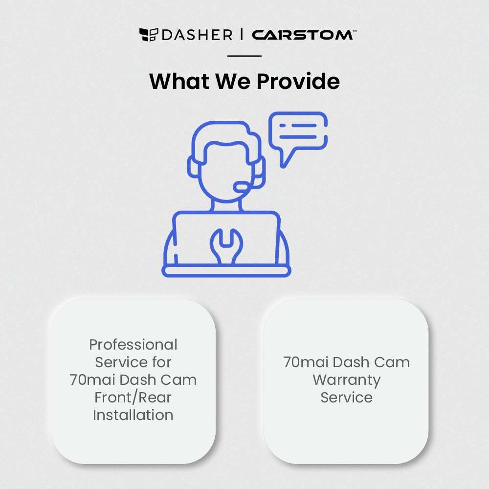 70mai Dashcam Installation Service Dasher X Carstom Shopee Singapore