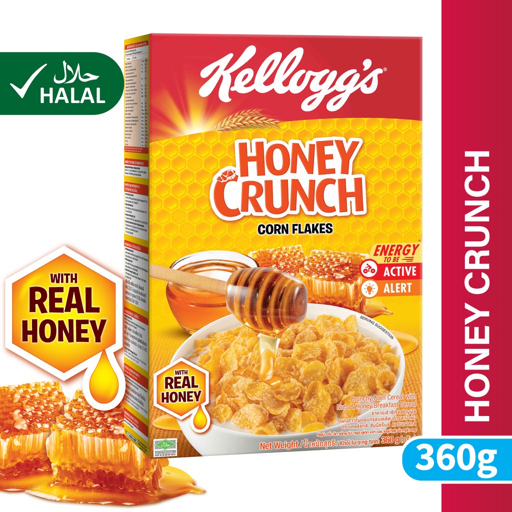Kellogg S Cereal Honey Crunch Corn Flakes 360g Shopee Singapore